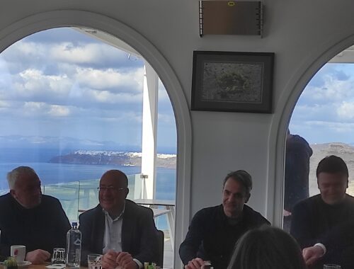 Κ. Μητσοτάκης Σαντορίνη
